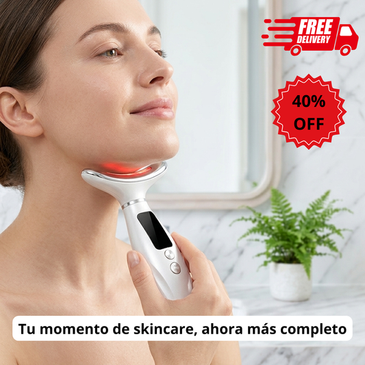 Masajeador Facial y de Cuello LED